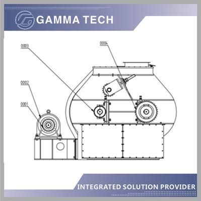 Double Shaft High Effective Feed Mixer for Poultry Feed Plant as Main Animal Feed Machine