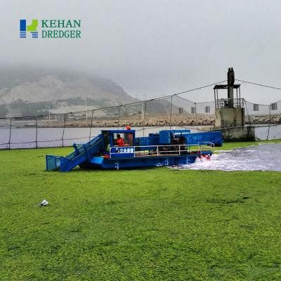 Self-Propelled River Garbage Cleaning Aquatic Hyacinth Harvester