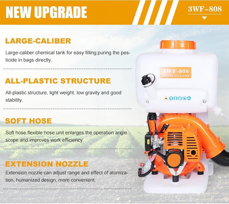 20L 26L Gasoline Engine Power Agriculture Mist Duster Sprayer 3wf-808