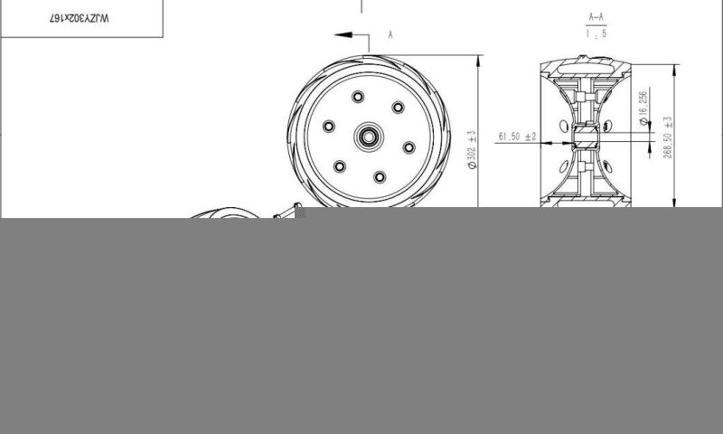 John Deere 6.5" X 12" Semi-Pneumatic Tyre and Wheel