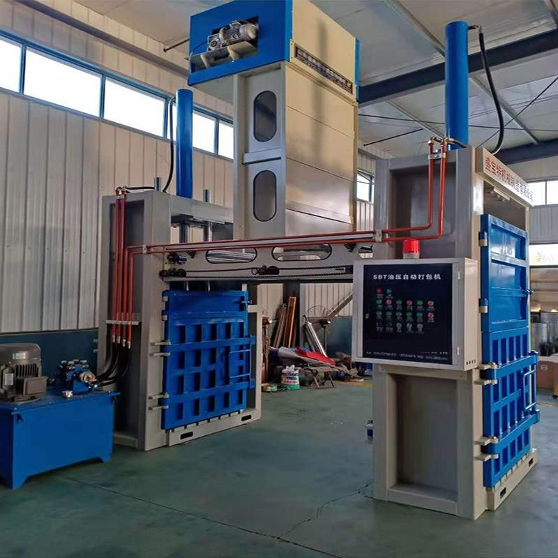 Wholesale Vertical Hydraulic Cotton Baler Textile Cloth Recycling Baler/Hydraulic Waste Baler