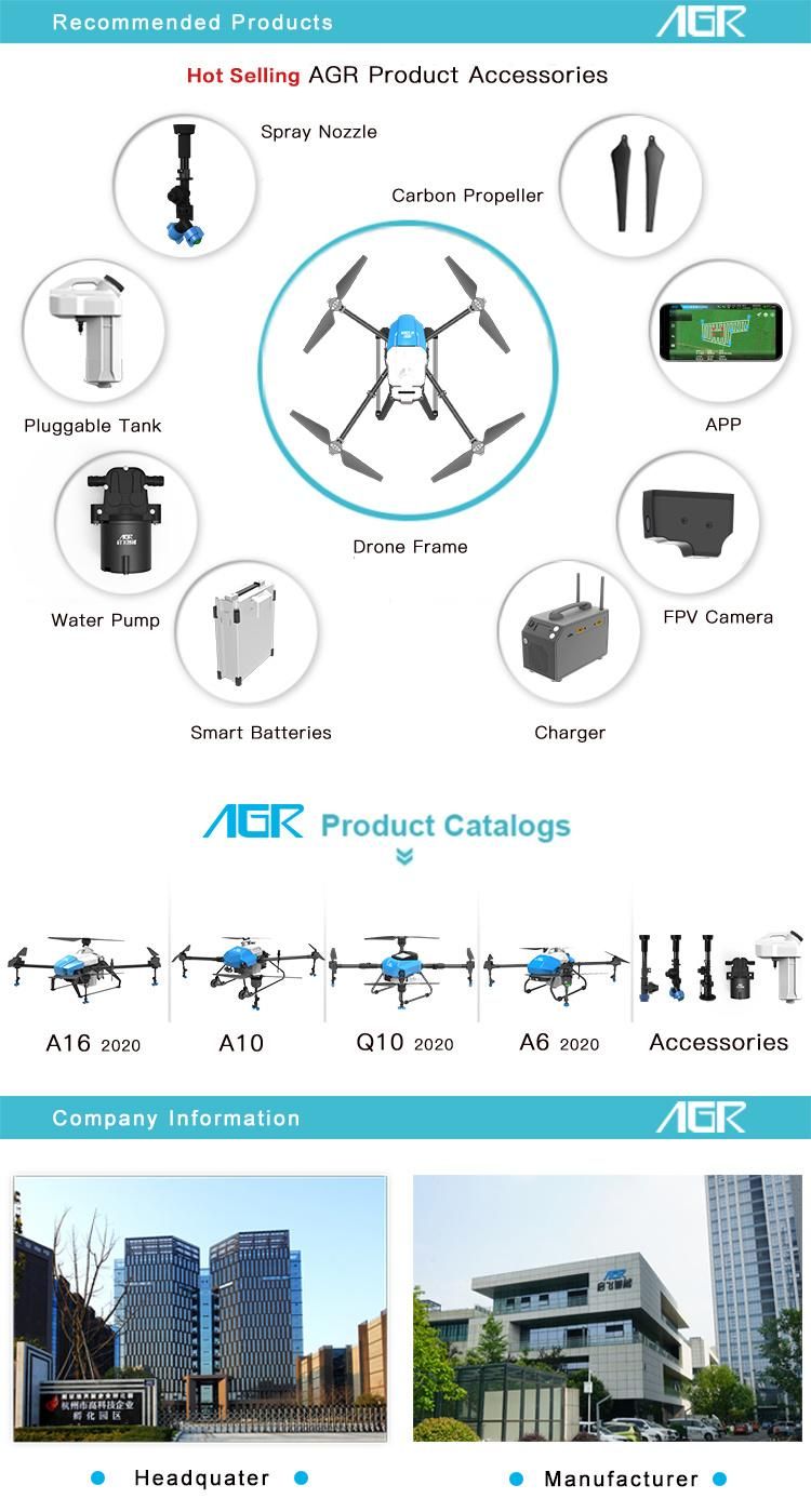 Top Selling 16 Liter High Efficiency Planting Protection Agriculture Spraying Drone Uav