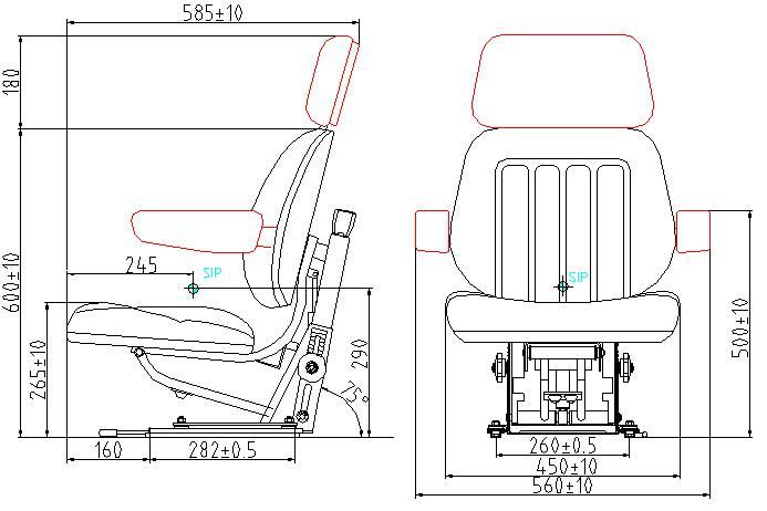 Massey Ferguson 240 Tractor Parts, Tractor Seat