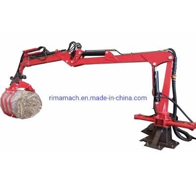 Telescope Boom Timber Crane with Grab Forestry Timber Crane