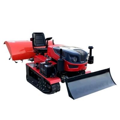 Easy to Operation Advanced Chain Track Cultivator Walking Tractor with Crawler Factory