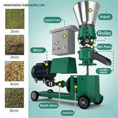 Cattle Cow Horse Sheep Goat Animal Feed Pellet Making Machine