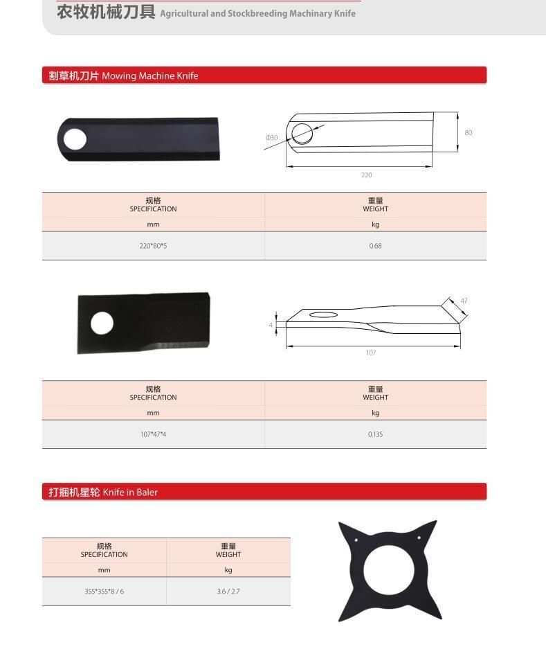 Rotary Blade Farm Machinery Spare Parts Discs Plow Discs Harrow Rotary Knife Rotary Cutter Agriculture Combine Harvester Plough Blade