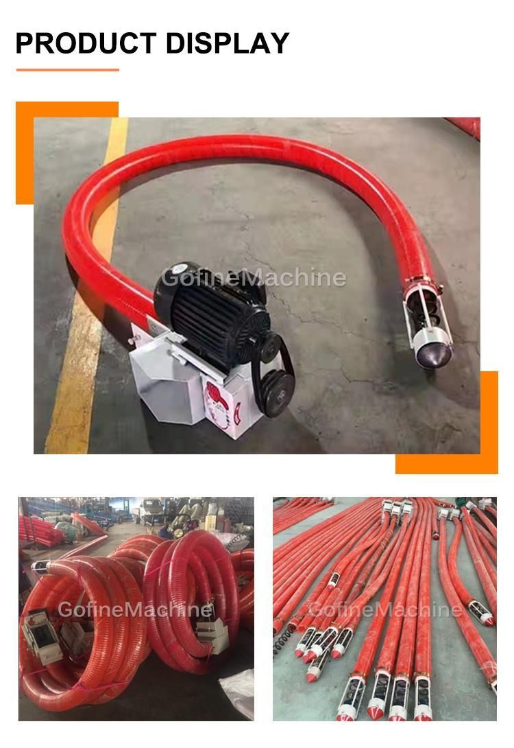 Plastic Pellet Hose Suction Grain Machine Spiral