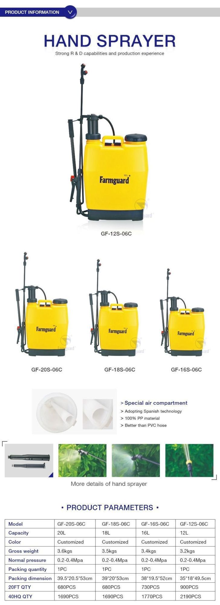 16L Pest Control Equipment Knapsack Hand Manual Sprayer Disinfectant Sprayer