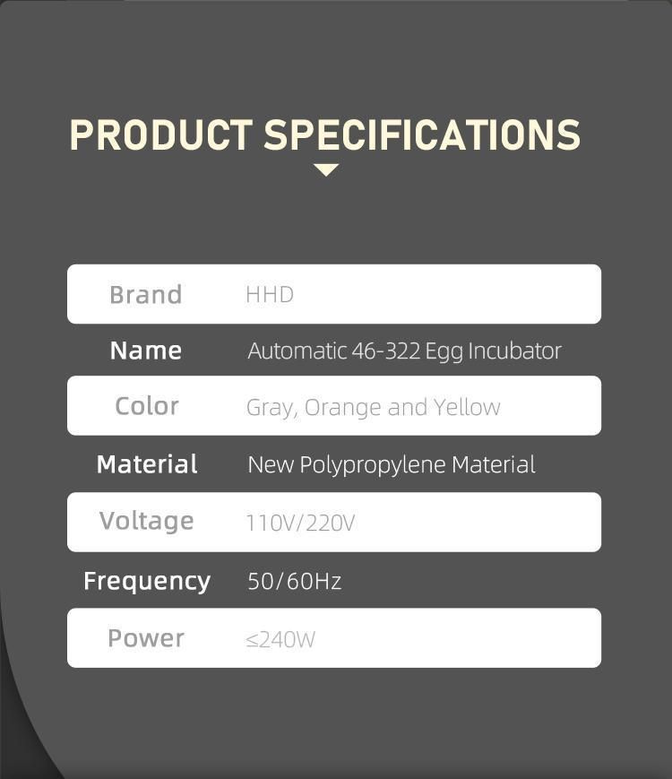 Hhd 138 Eggs Full Automatic Small Hatchery Setter with Digital Controller