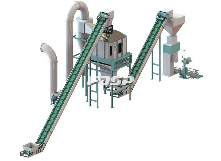 Large Production Capabilities Cattle Manure Waste Fertilizer Pellet Production Plant