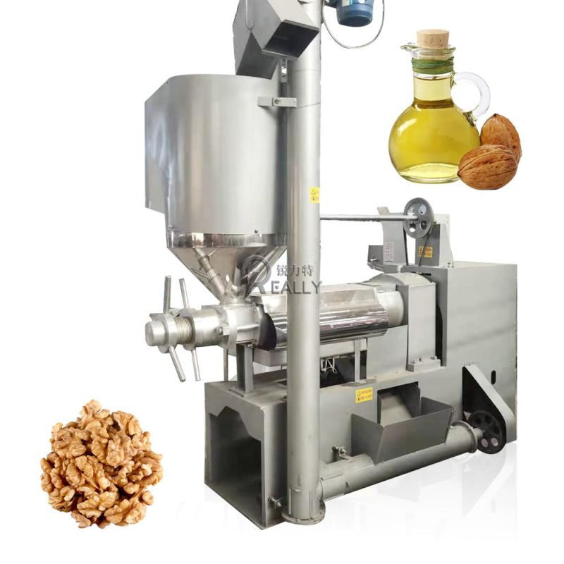 Screw Olive Oil Press Machine Automatic Hydraulic Cold Oil Extractor Sunflower Seeds Coconut Sesame Peanut Palm Kernel Oil Expeller Extraction Making Machine