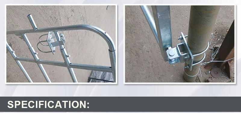 Galvanized Round Rail Livestock Fence Corral Cattle Fence Temporary Fencing