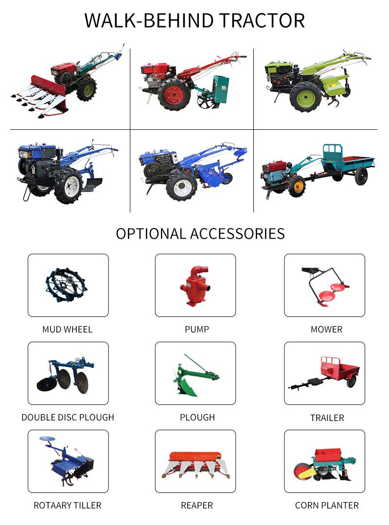 Mini Rotary Micro Tiller Walking Tractor Cultivators