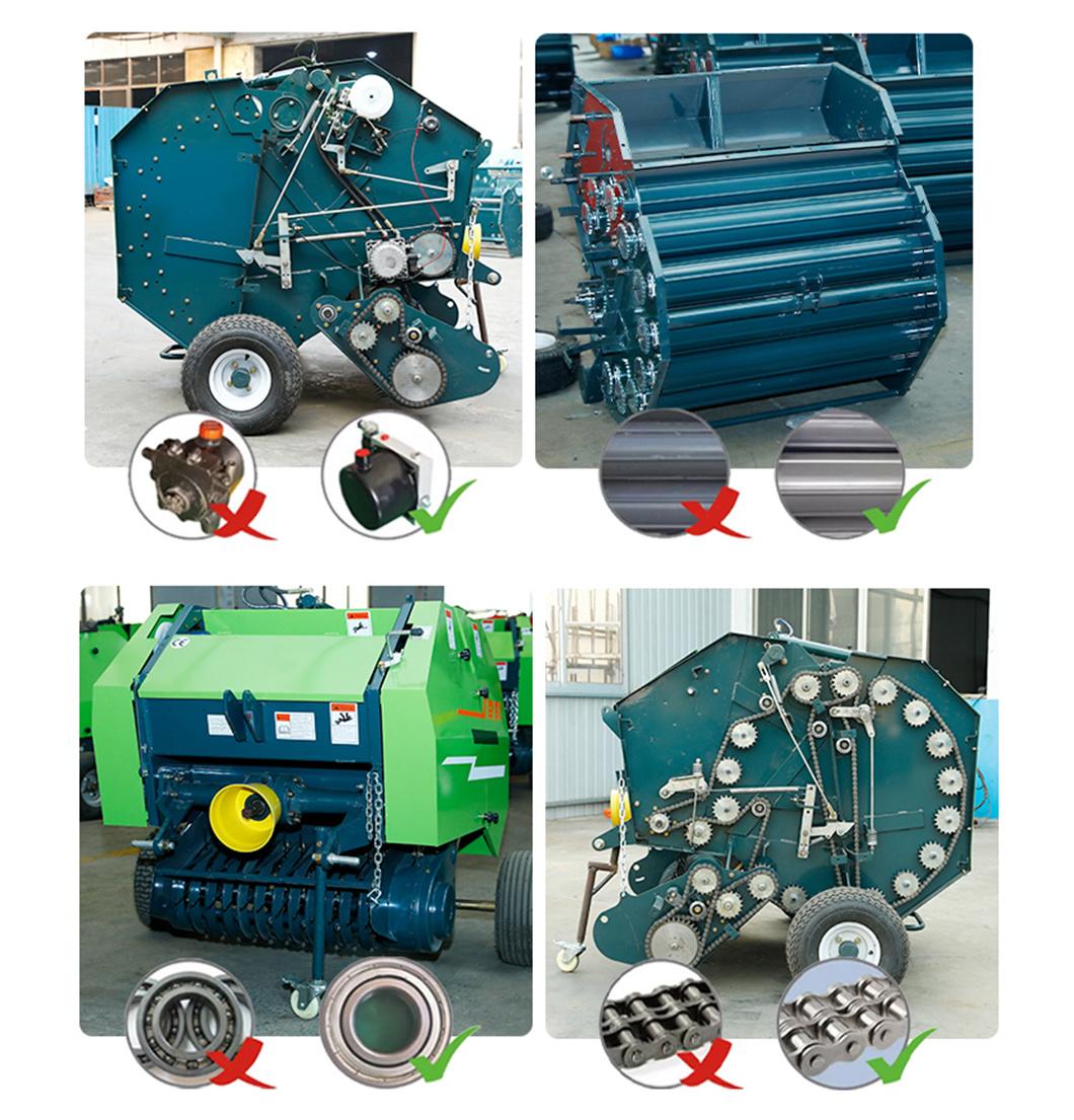 Cheap Ce Approved Round Hay Baler Automatic Grass Packing Baler Machine