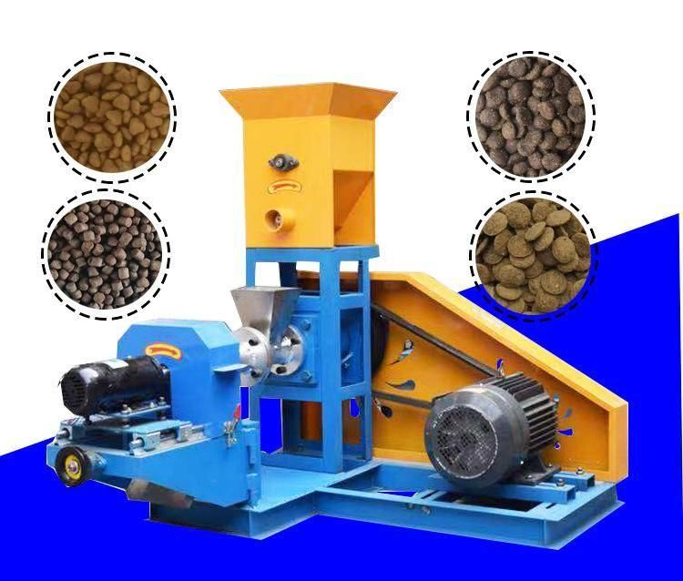 Floating Fish Feed Pellet Processing Machine Shrimp Bird Food Production Line Pet Dog Cat Food Making Extruder Plant Puff Tilapia Snack Food Extruder