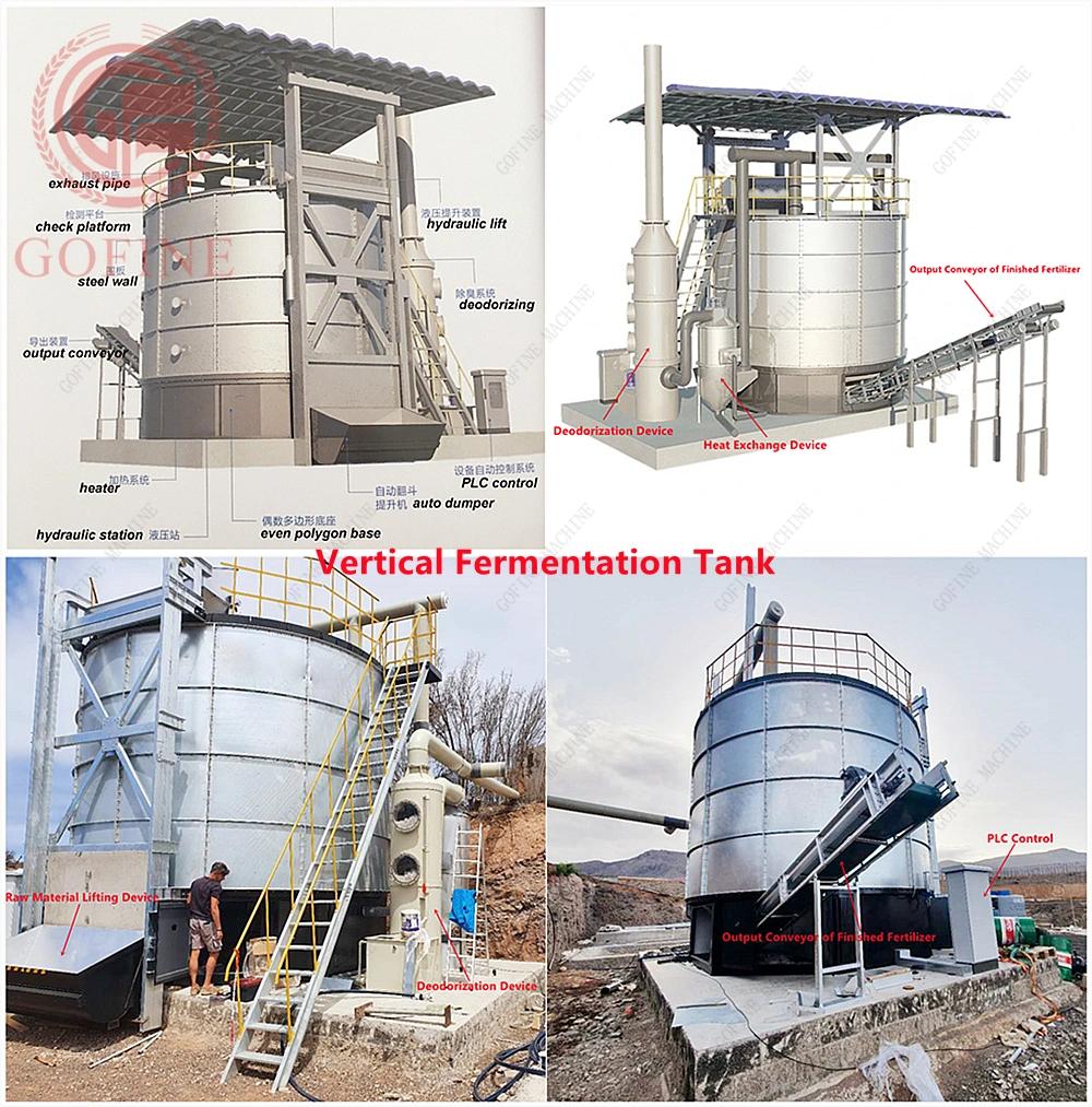 Dairy Waste Fermenter Organic Fertilizer Fermentation Composting Tank Machine