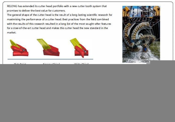 Cutter Suction Dredger Wide Variety of Cutter Head