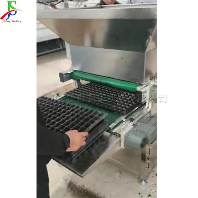 Full Automatic Seeder Planter Variable Frequency Speed Regulation Soil Loading Transportation Hole Tray Seedling Machine