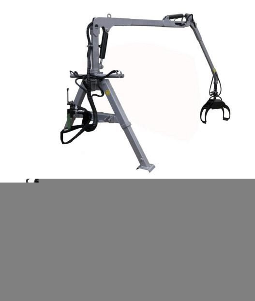 Telescope Boom Timber Crane Wood Loading Crane
