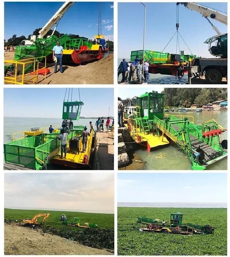 Seashore Cleaning Lake Weed Removal Floating Trash Skimmer Boat