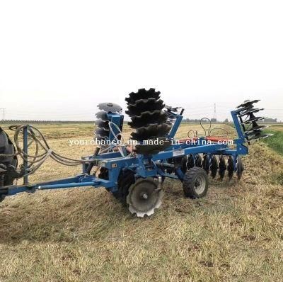 America Hot Selling Large Farm Implement 1bzdz Series 4.4-9.5m Width 40-88 Discs Heavy Duty Wing-Fold Disc Harrow for 140-500HP Wheel Tractor