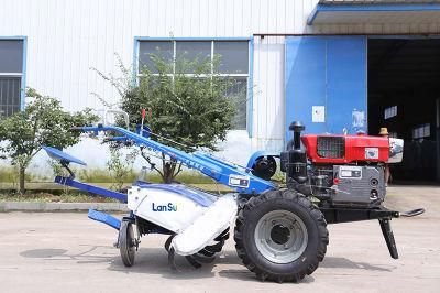 Factory Direct Supplier Diesel Agricultural Machinery Walking Tractor Power Tiller