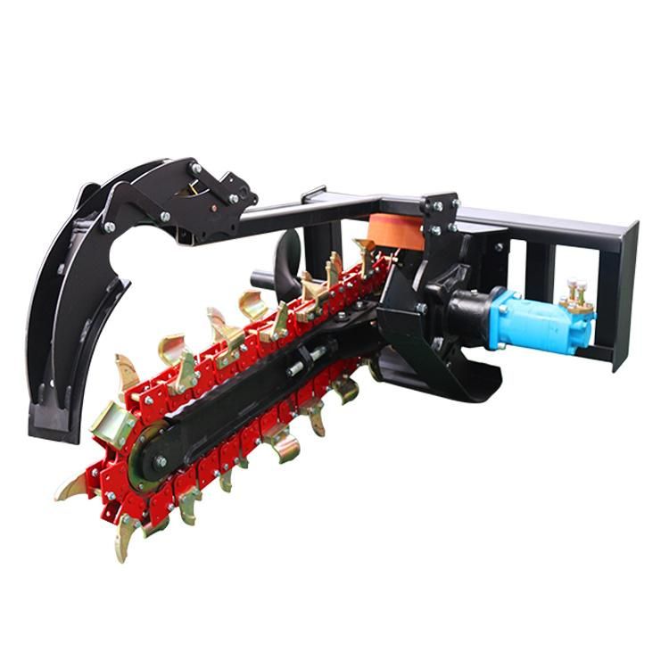Factory Directly Supply Mini Trencher Mini Skid Steer Loader with Trencher Attachment Mini Trencher Skid Steer Loader