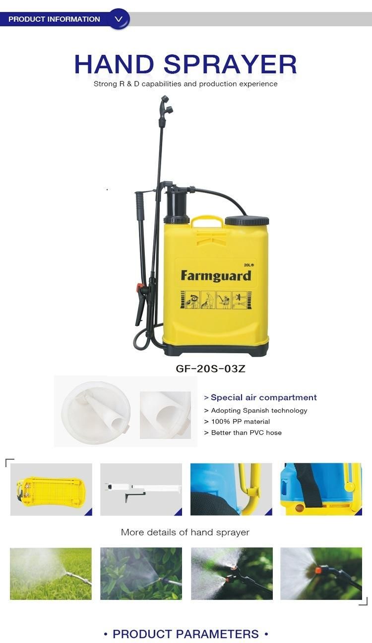 Customized Widely Used 20L Pulverizador De Mochila Manual Sprayer De Venta Caliente Y La Mano De La Pulverizadora