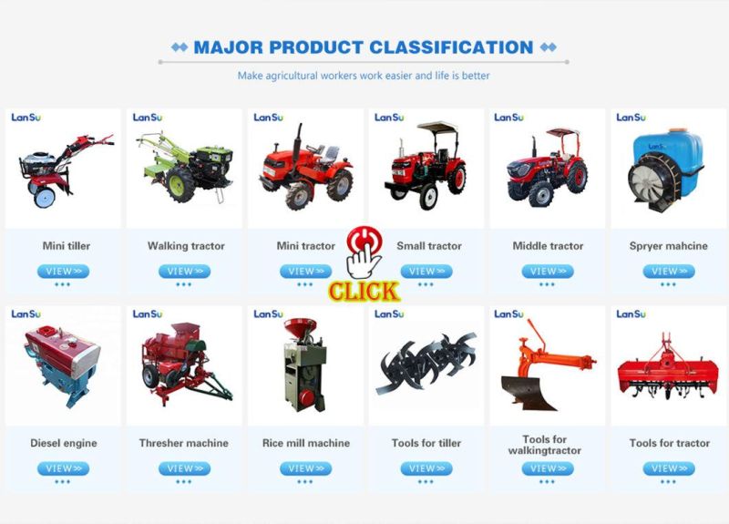 China Hot Sale Good Quality 8HP-22HP Diesel Engine Walking Tractor Mini Tractor
