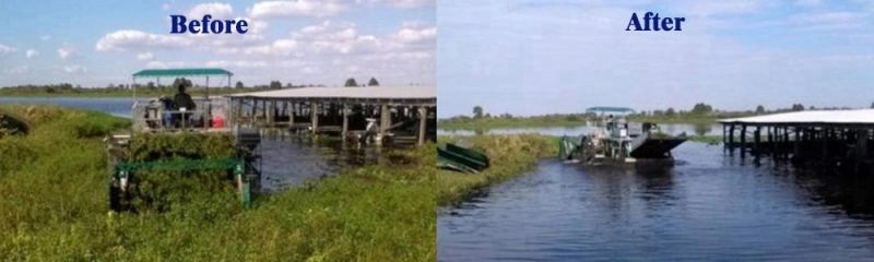 Aquatic Grass/Vegetation/Weeds Harvester Garbage Collection Boat for Different Waterways Environment