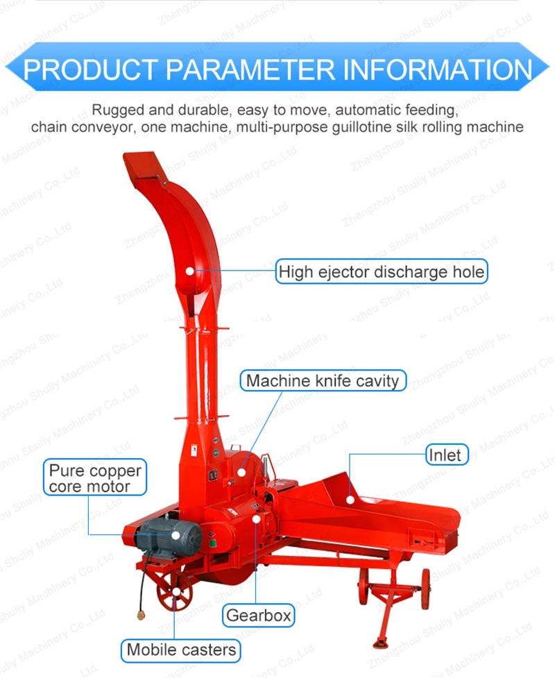 Chaff Cutter Machine Grass Wet Grass Hay Cutter Machine