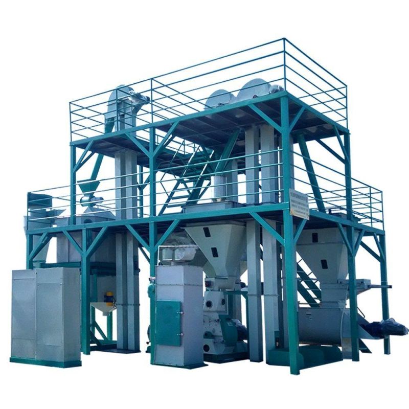2000kg/H Feed Processing Machine Poultry Animal Chicken Feed Pellet Making Line Price for Sale