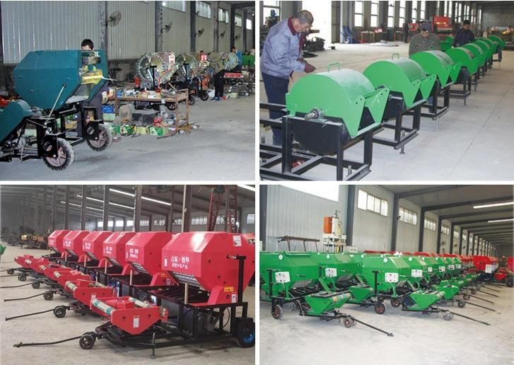 50kg Silage Packing Machine Mini Round Hay Straw Silage Bale Wrapper Wheat Straw Round Baler Empacadora De Heno