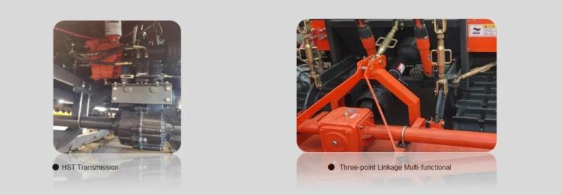 1gzl230 Crawler Tractor with Rotary Cultivator Tiller