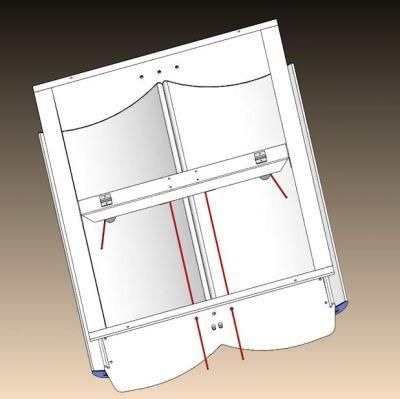 White Double Open Air Ventilation Window for Pigs and Chickens