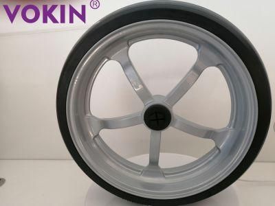 4.5&quot; X 16&quot; (113 X 405mm) Aluminum Rim with Semi-Pneumatic Tyre and Wheel
