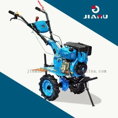 Jiamu GM135f D with GM186 All Gear Aluminum Transmission Box Recoil Start Diesel D-Style Mini Hand Power Rotary Agricultural Machinery Tiller