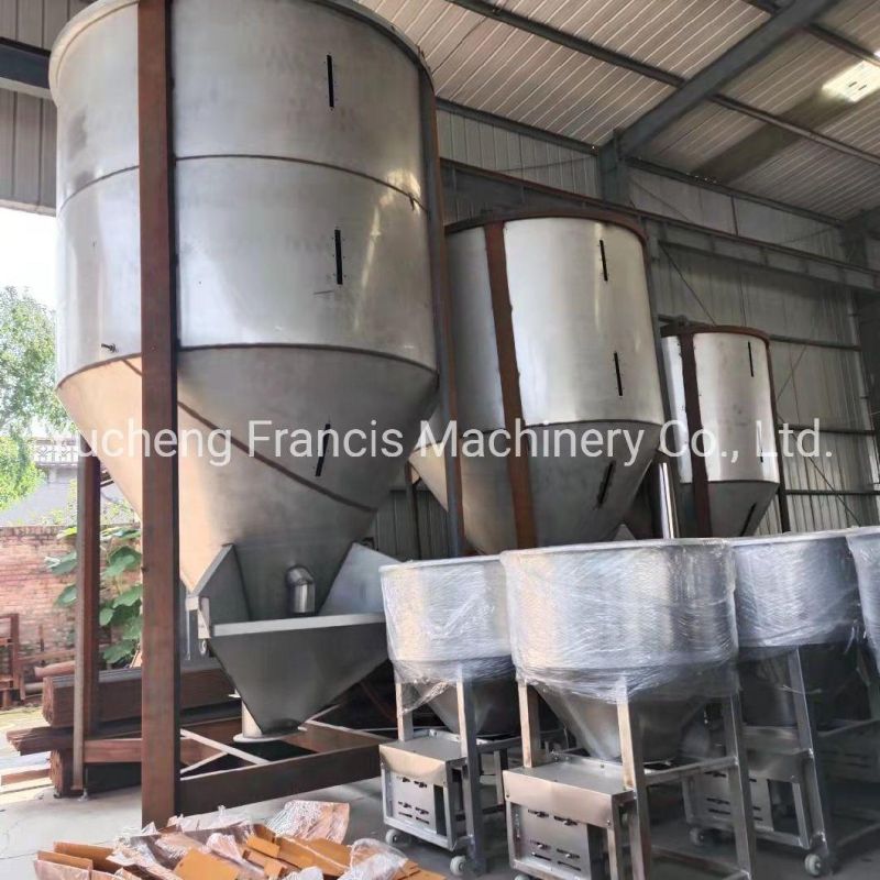 Poultry Chicken Feed Pellet Line Corn Crusher Mixer Combined Machine for Sale