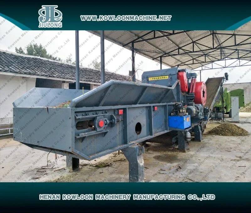 Nailed Steel Mixed Ferrous Construction Wasted Wooden Pallet Recycle Crusher Wood Crushing Machine