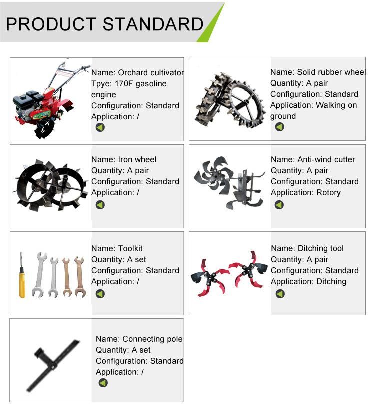 Wide Application Garden Orchard Small Tillage Machine Tiller