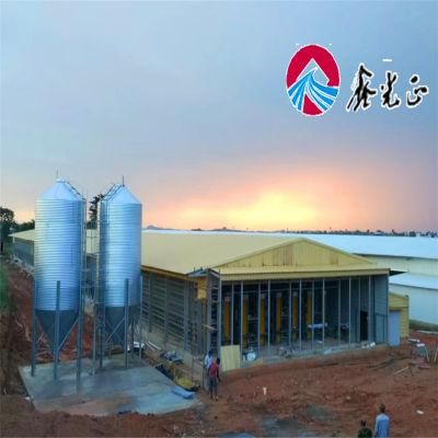Newest Prefabricated Chicken Green House Modern Design with Steel Structure in Low Cost for Sale