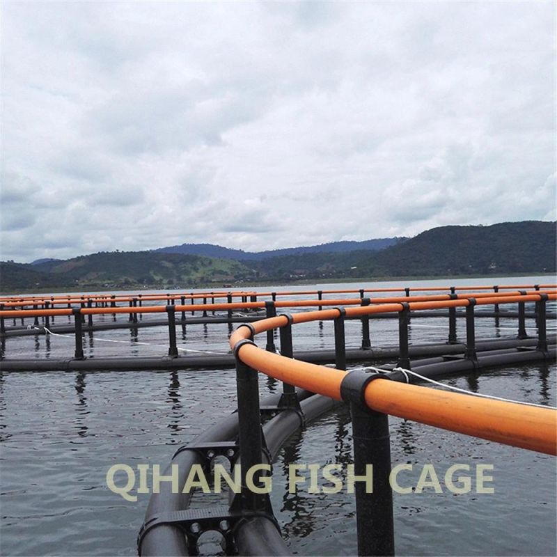 Round Floating Fish Cage with HDPE Bracket in Africa