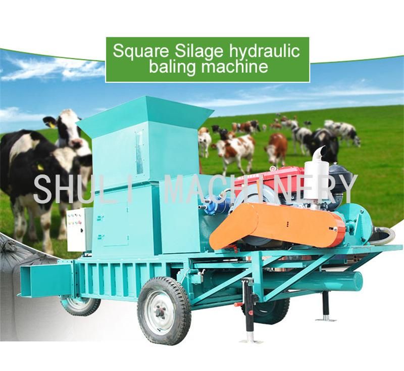 Square Pine Straw Baler for Sale Hay Baler Hydraulic Cardboard Baler Machine