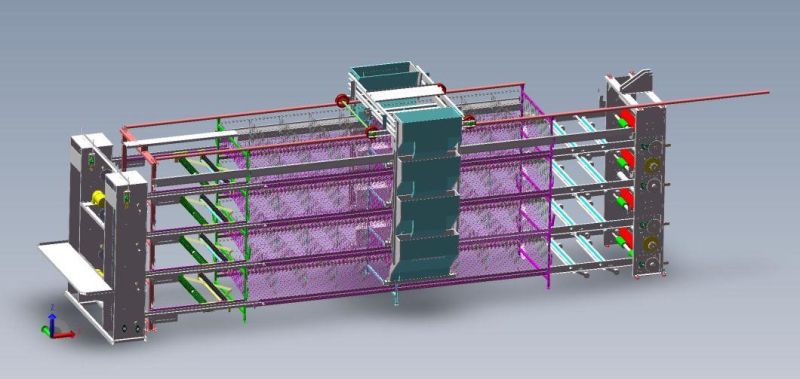 Automatic Feeding/Manure Removing Hen Layer Cage