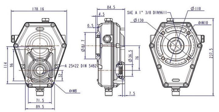 Gearbox for Group 2 Km6003