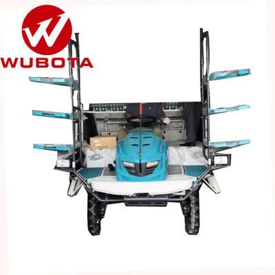 Wubota Machinery 6 Row Kubota Similar Riding Type Rice Transplanter for Sale in India