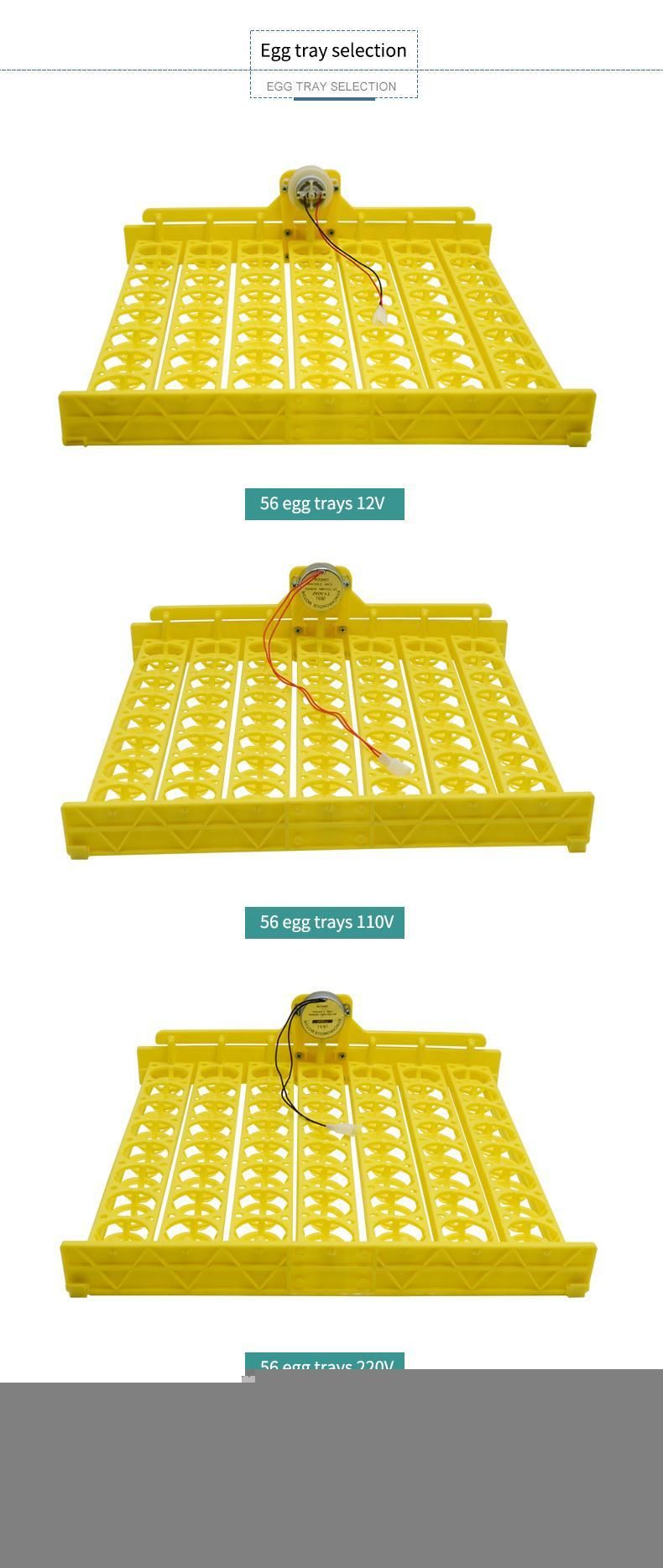 56 PCS Automatic Egg Turner Plastic Incubator Egg Plate Egg Tray for Sale