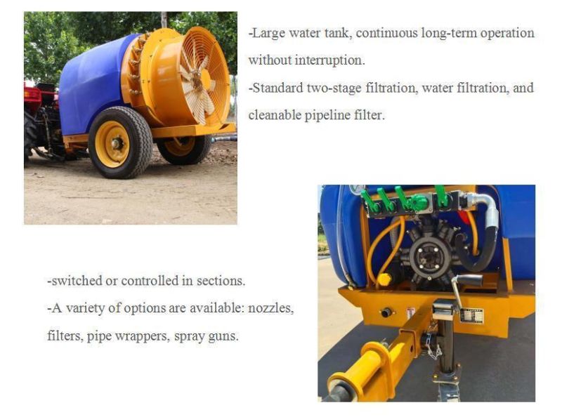 Tractor Mounted Fruit Sprayer Tractor Mounted Boom Sprayer Agricultural Spray Machine 400 Liter