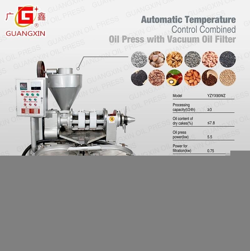 Top Selling Temperature-Controlled Combined Oil Press Machine Yzyx90wz for Peanut Coconut Sesame